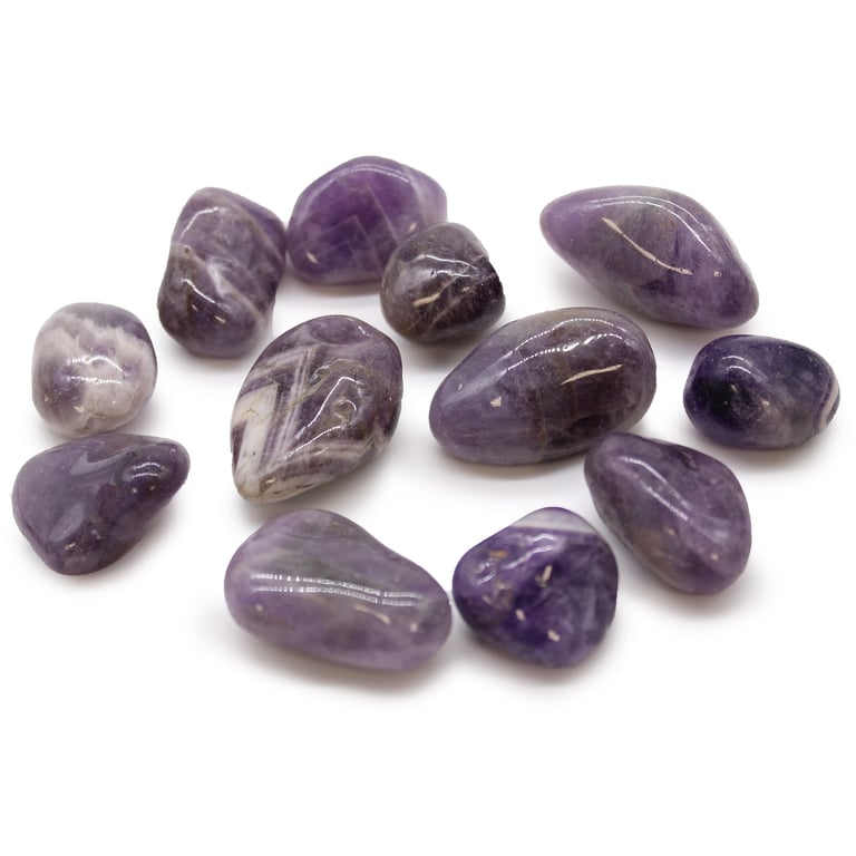 Natural African Amethyst Tumble Stones - Medium Size, Crystal Healing Stone