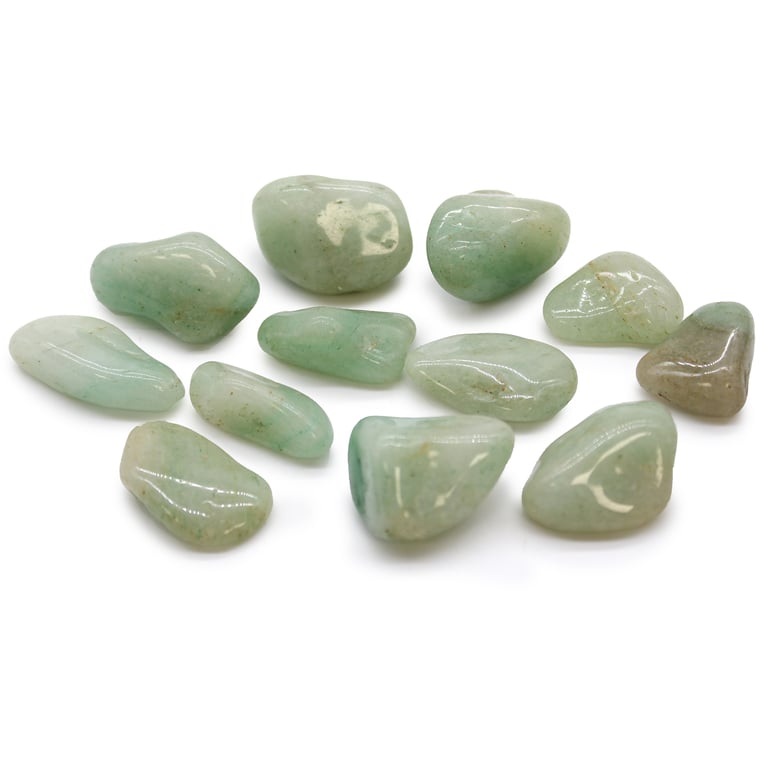 Medium African Aventurine Tumble Stones - Healing & Spiritual Crystal Therapy