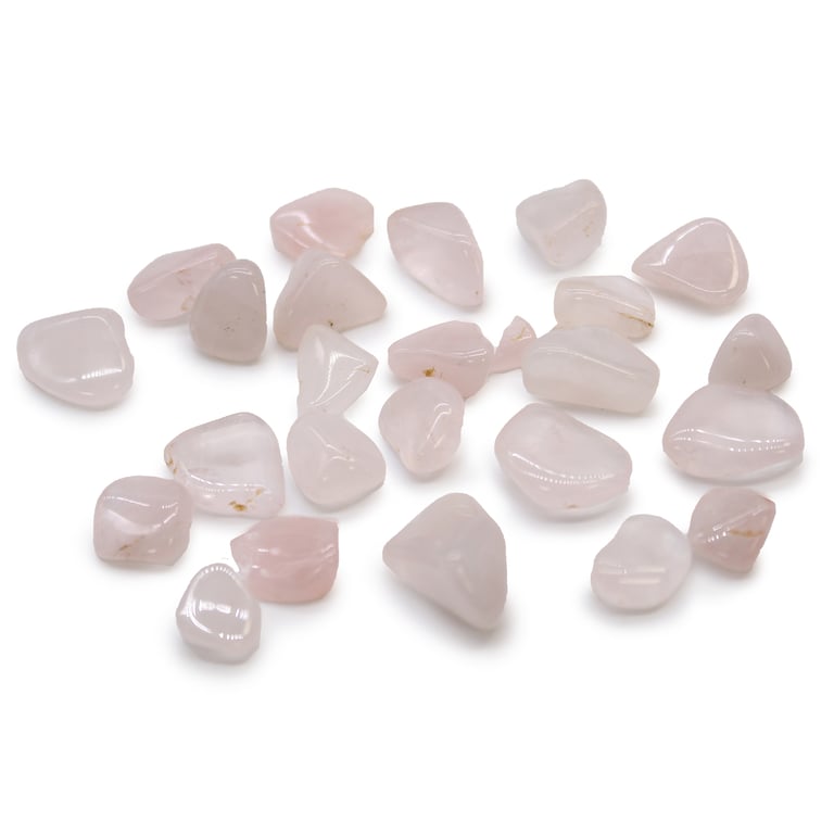 African Rose Quartz Small Tumble Stones - Healing Crystal Gemstone for Natural Therapy