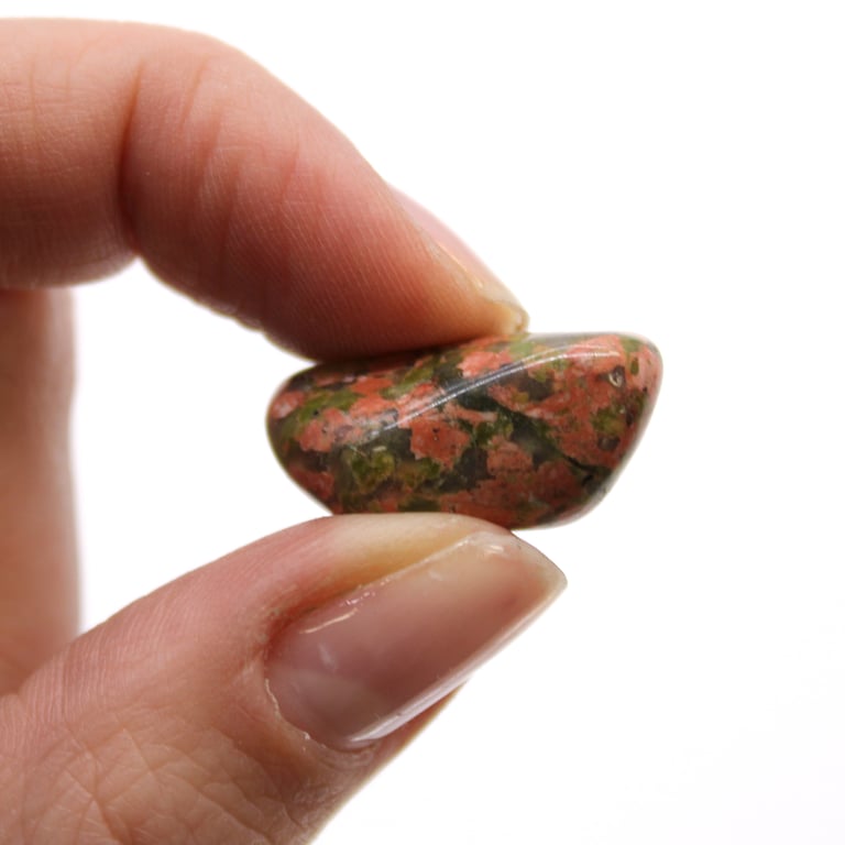 African Unakite Tumble Stones - Natural Gemstone Home Decor & Crystal Healing