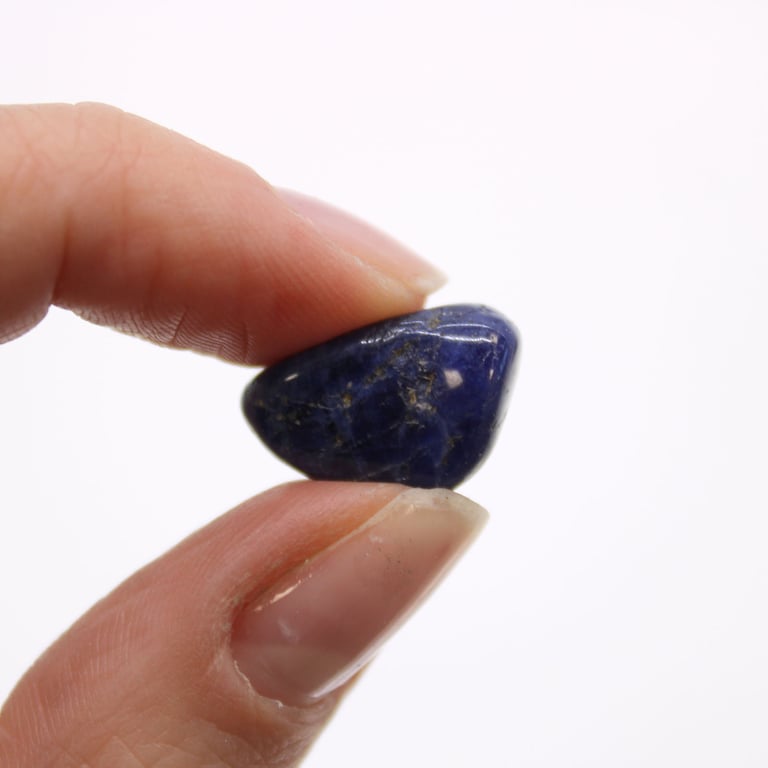 Natural Small African Sodalite Tumble Stones - Pure Blue Gemstones for Home Decor