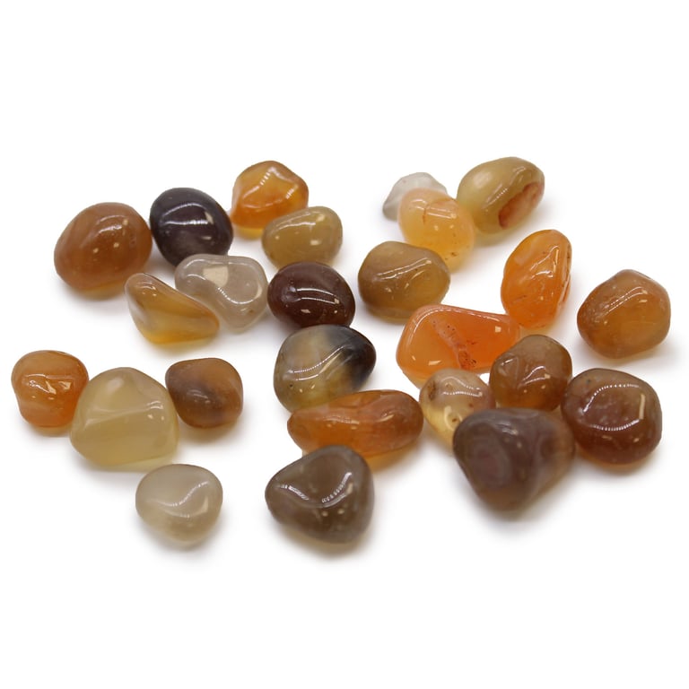 Mozambique Carnelian Agate African Tumble Stones - Healing Crystal Decor