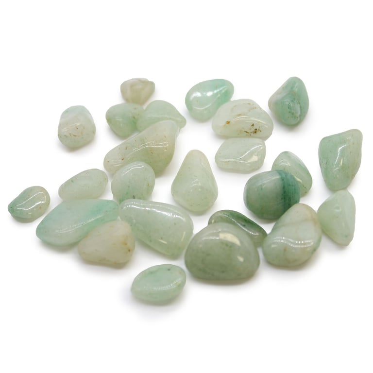 African Aventurine Tumble Stones - Healing Crystal Decor for Meditation and Home Decoration