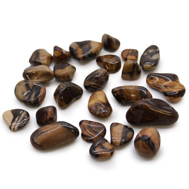 African Tumble Stones - Picture Nguni Healing Crystals & Spiritual Decorative Beads