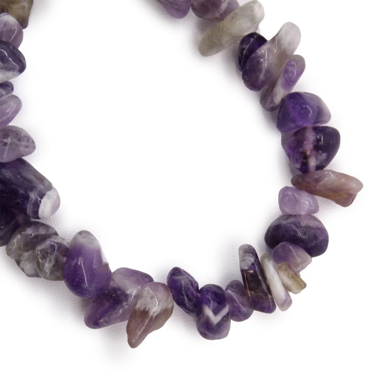 Amethyst Crystal Chipstone Bracelet - Elegant Home & Garden Decoration Jewelry Accessory