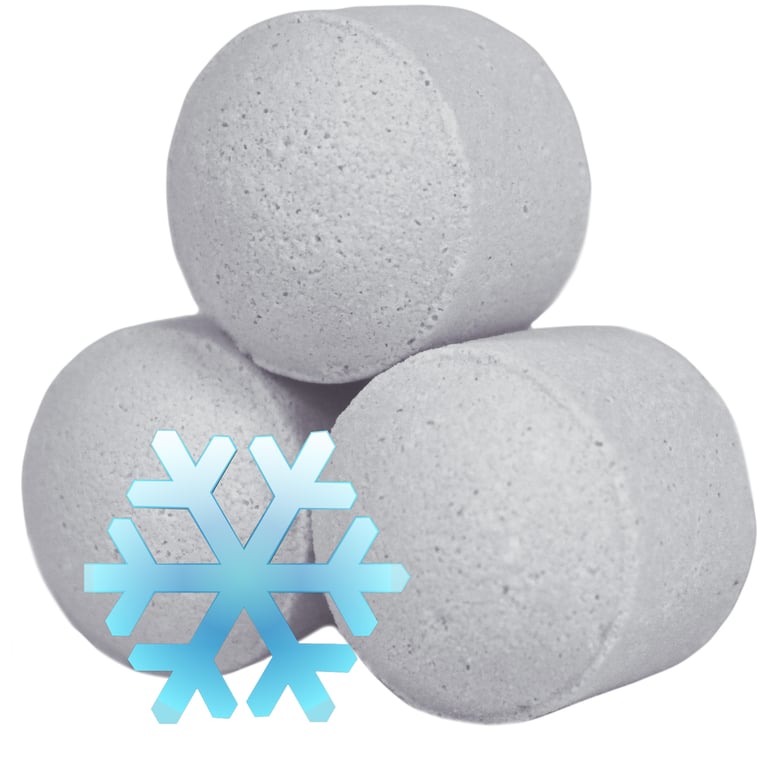 1.3Kg White Christmas Mini Bath Bombs Box - Chill Pills (Aromatherapy)