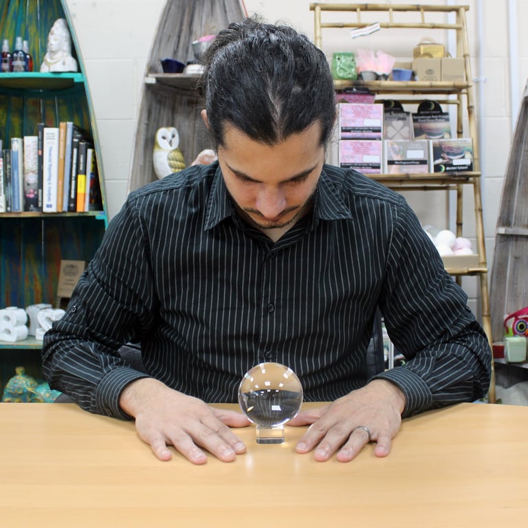 80mm Crystal Ball on Elegant Stand for Divination and Spiritual Practices