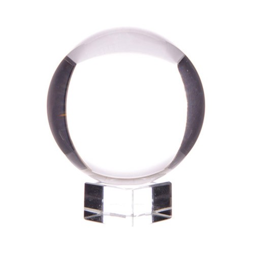 80mm Crystal Ball on Elegant Stand for Divination and Spiritual Practices