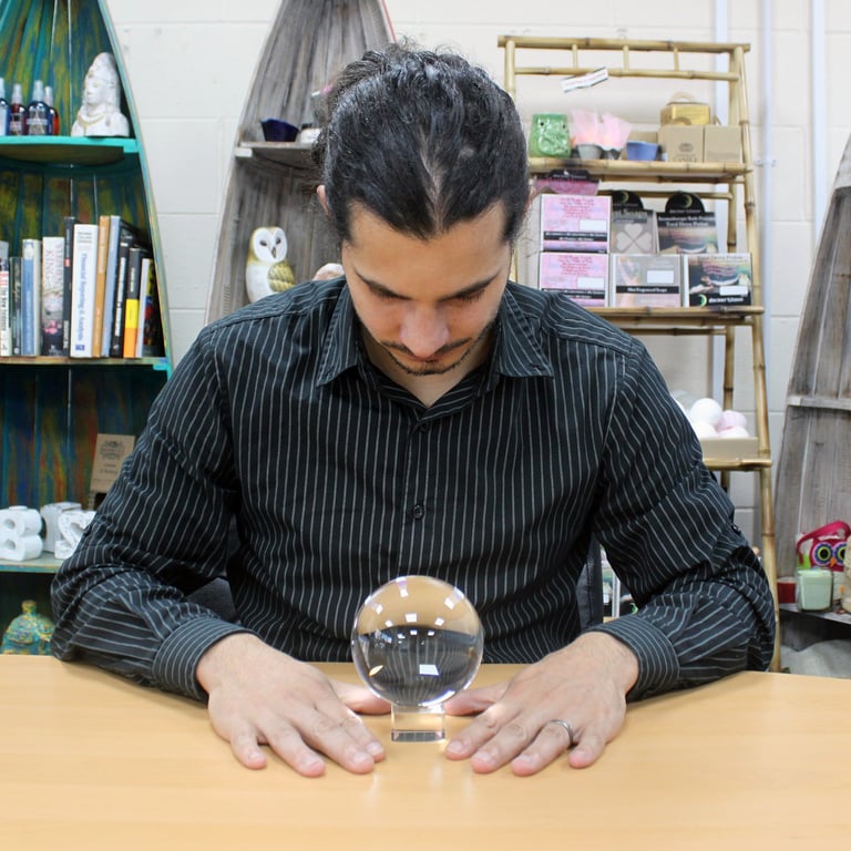 100mm Crystal Ball with Stand - Clear Divination Accessory