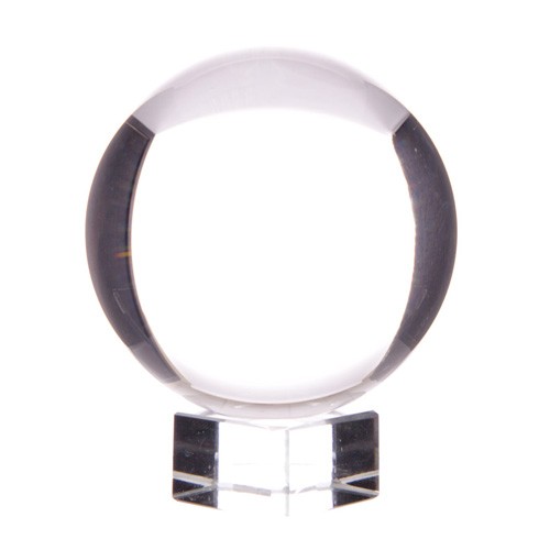 110mm Crystal Ball with Stand - Clear Divination Accessory
