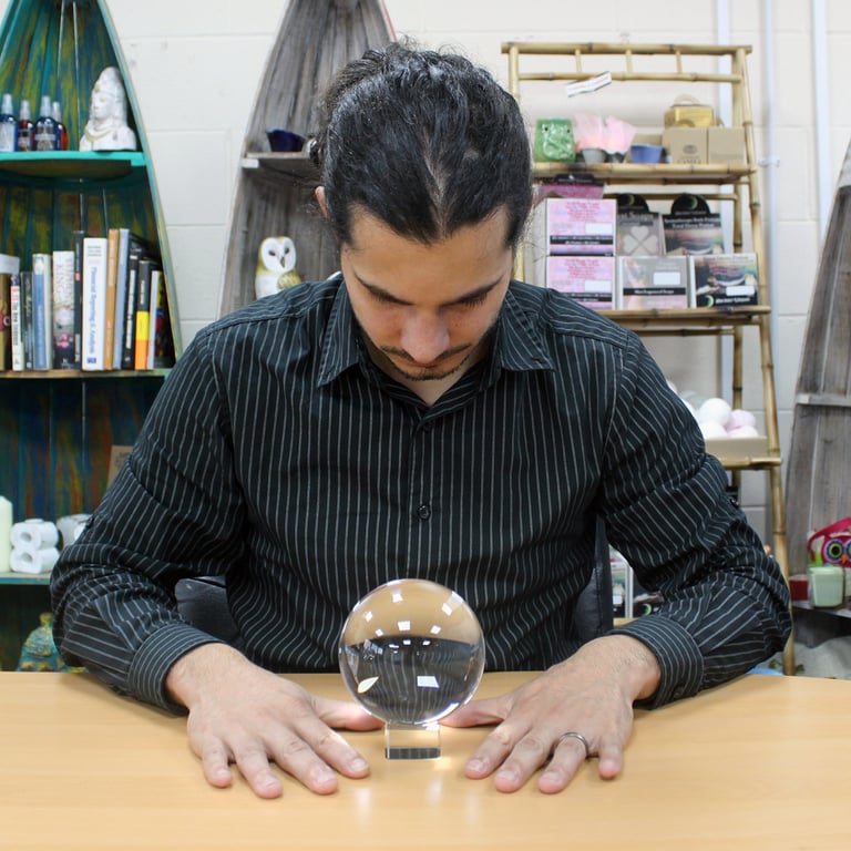 110mm Crystal Ball with Stand - Clear Divination Accessory