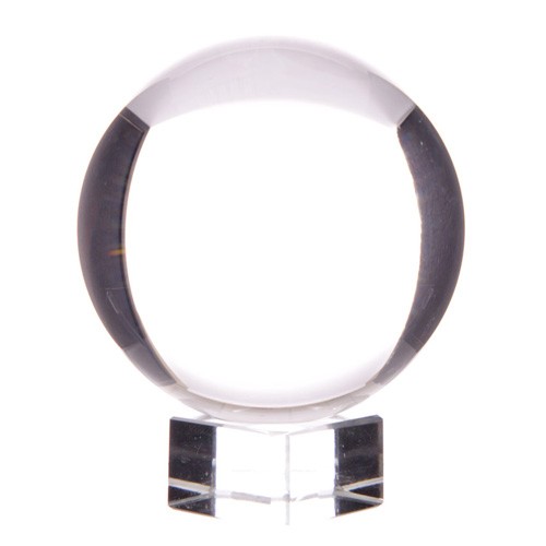 130mm Crystal Ball with Stand - Clear Divination Accessory