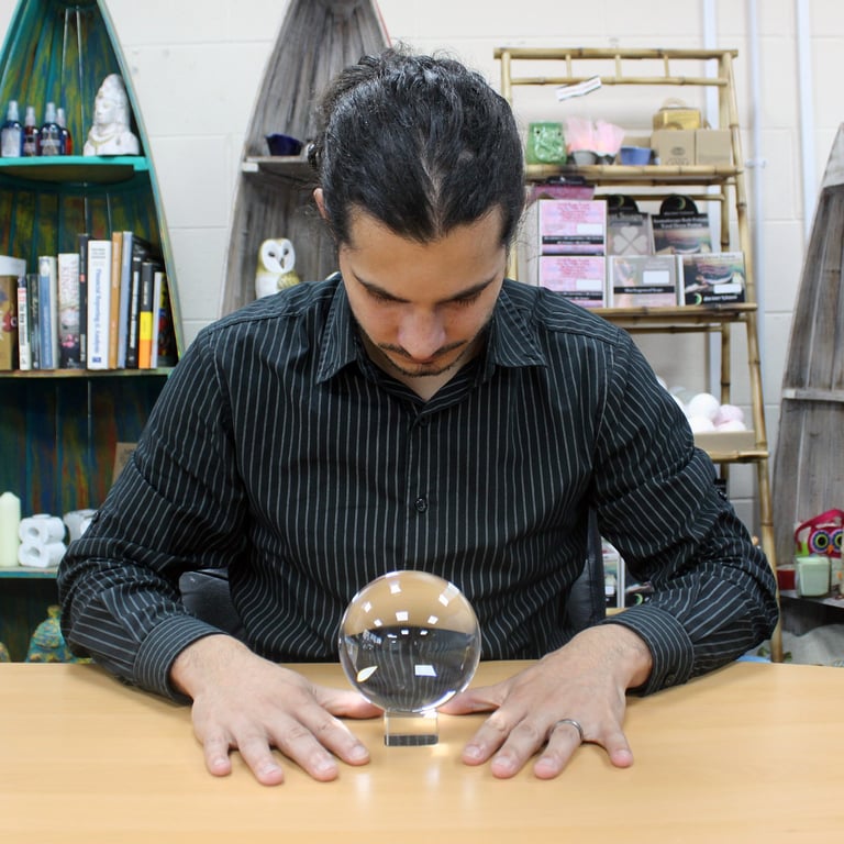 130mm Crystal Ball with Stand - Clear Divination Accessory