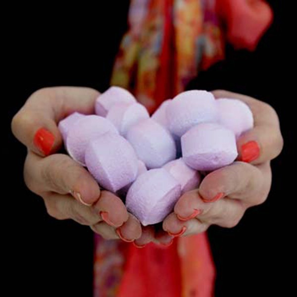 1.3Kg Black Cherry Mini Bath Bombs - Chill Pills Box (AromaCare)