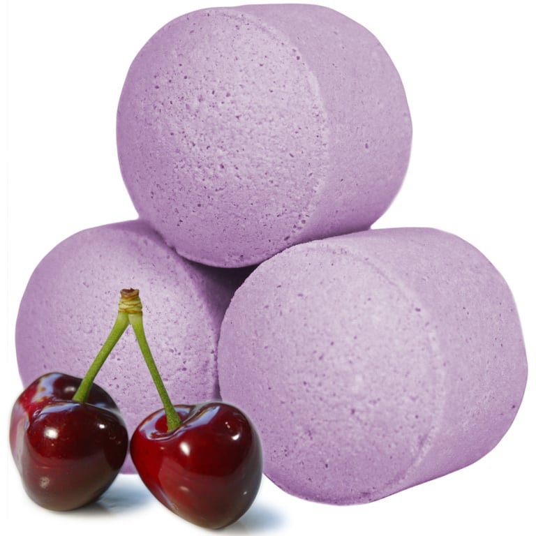 1.3Kg Black Cherry Mini Bath Bombs - Chill Pills Box (AromaCare)