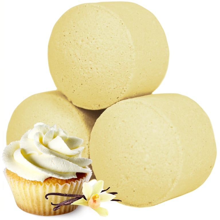 1.3Kg Vanilla Cupcake Mini Bath Bombs - Chill Pills Box (Aromatherapy)