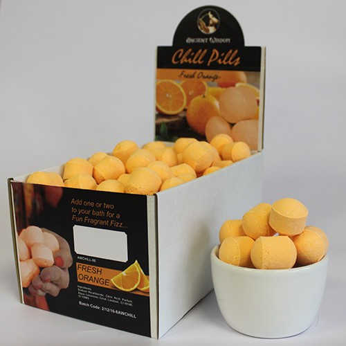 1.3Kg Orange Mini Bath Bombs Box - Relaxing Aromatherapy, Fresh Oranges