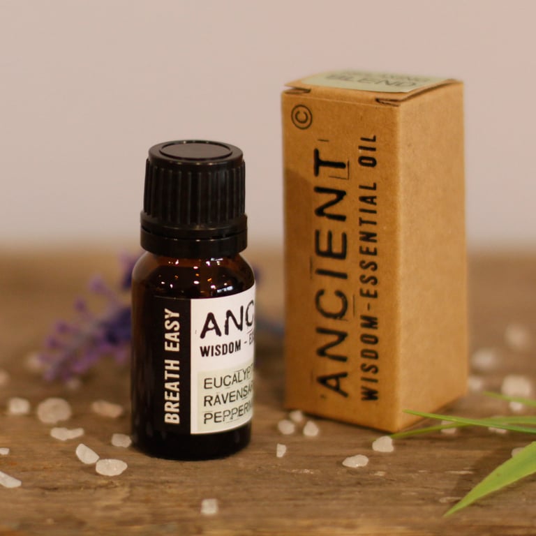 Breathe Easy Essential Oil Blend - 10ml Aromatherapy Relaxation Oil for Stress Relief