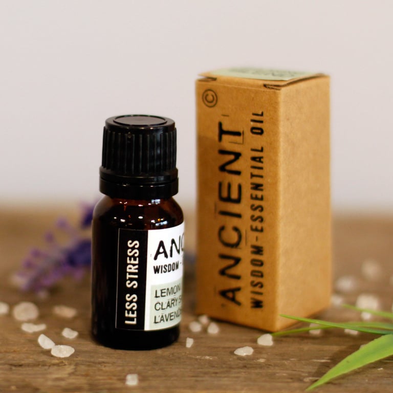 Less Stress 10ml Essential Oil Blend - Natural Calming Relief for a Peaceful Mind