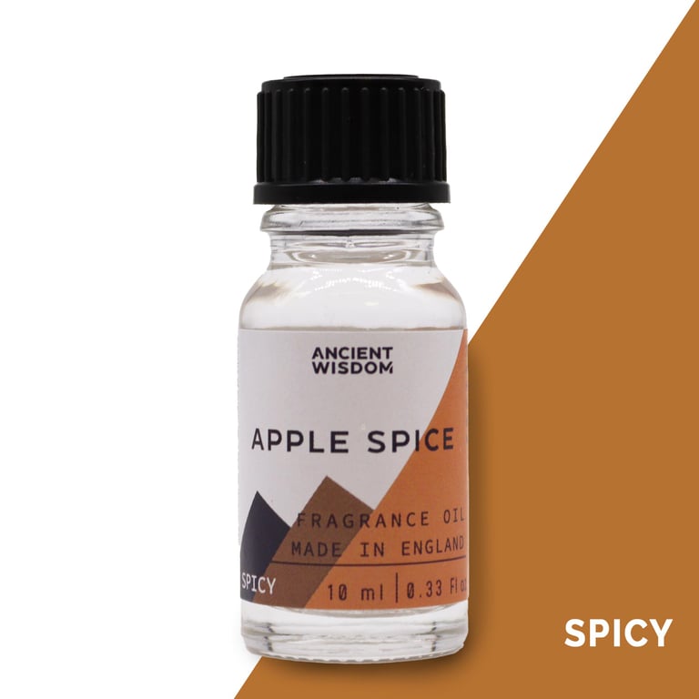 10ml Apple Spice Fragrance Oil - Home Aromatherapy Essential Oils for Kitchen Scents and Room Fresheners