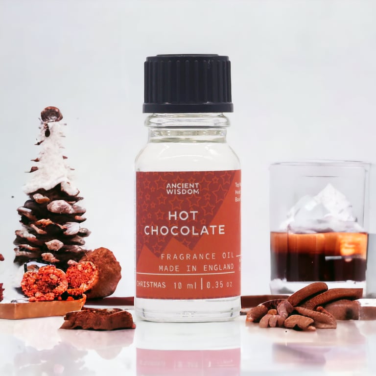 Hot Chocolate Fragrance Oil - 10ml Vanilla Scented Home Holiday Seasoning Aroma