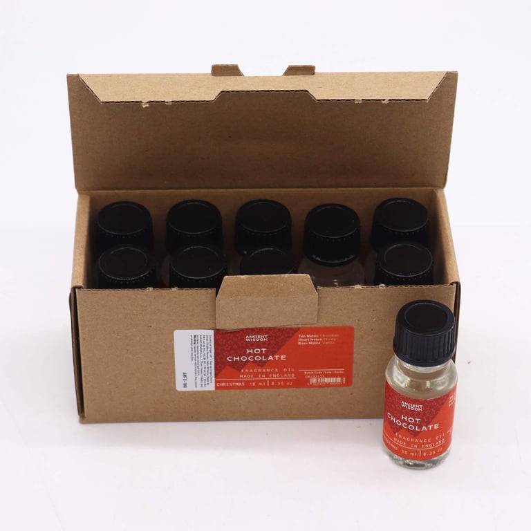 Hot Chocolate Fragrance Oil - 10ml Vanilla Scented Home Holiday Seasoning Aroma