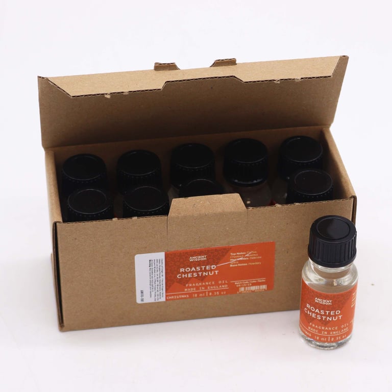Roasted Chestnut Fragrance Oil - 10ml Home Scent for Holiday Decoration and Kitchen Essentials