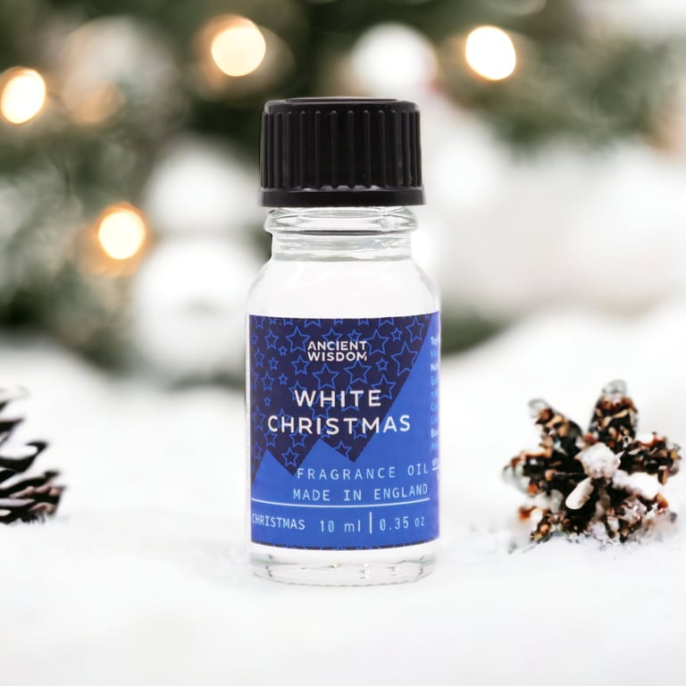 White Christmas Fragrance Oil 10ml - Winter Holiday Home Scent