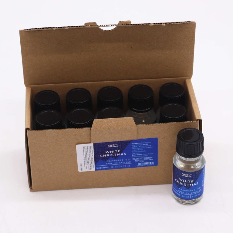 White Christmas Fragrance Oil 10ml - Winter Holiday Home Scent