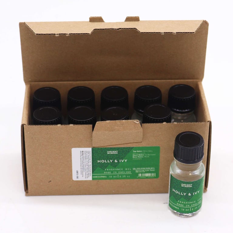 Holly & Ivy 10ml Home Fragrance Oil - Christmas Scent for Candles