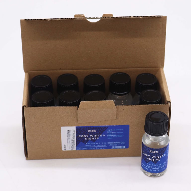 Cosy Winter Nights 10ml Fragrance Oil - Warmth in a Bottle Home Fragrance