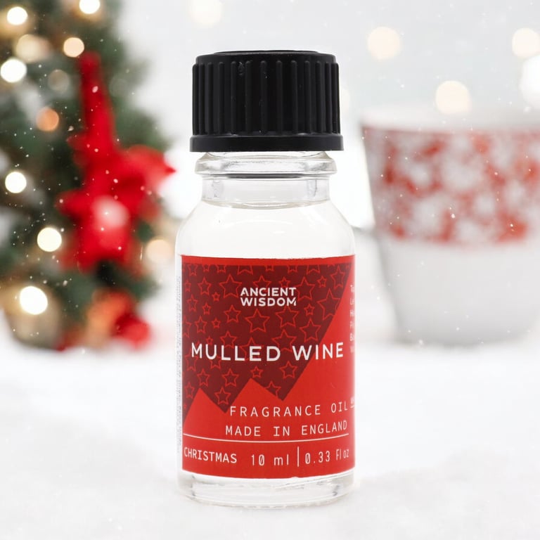 Mulled Wine Fragrance Oil - Warm Winter Aroma for Holiday Homes 10ml