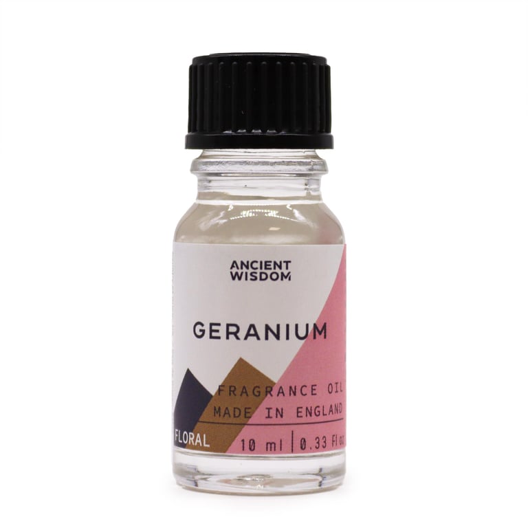 Geranium 10ml Fragrance Oil - Natural Aromatherapy Oil for Home Fragrances