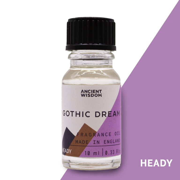 Gothic Dream 10ml Dark Fragrance Oil - Unique Midnight Aroma Perfume Oil for Men and Women