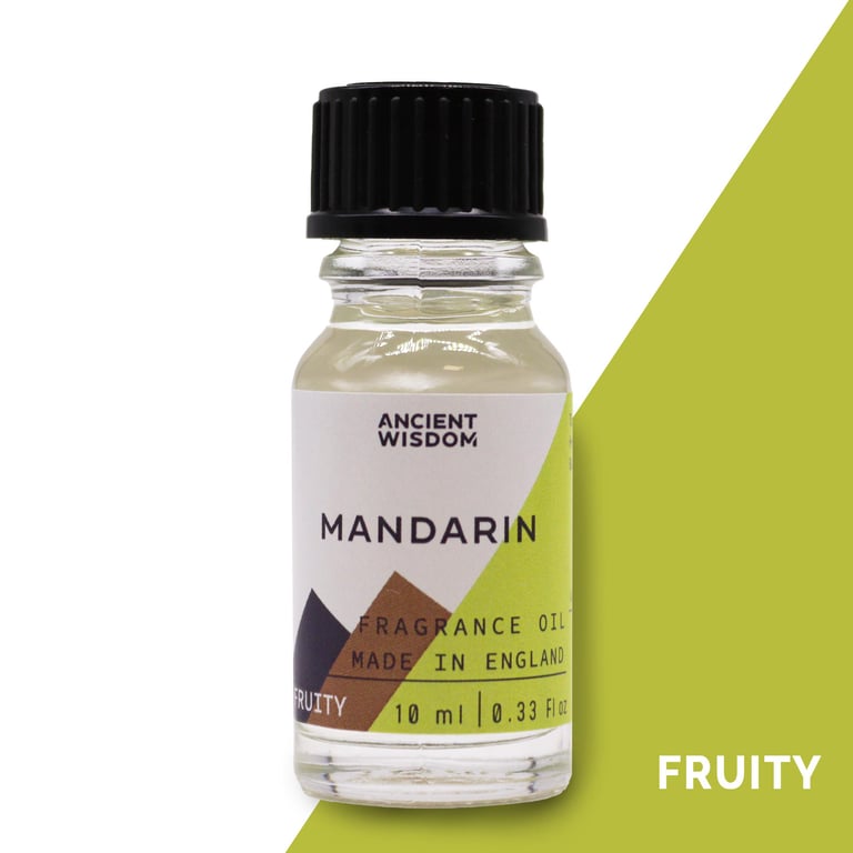 Mandarin Fragrance Oil - 10ml Natural Citrus Aromatherapy Essential Oil for Home Use