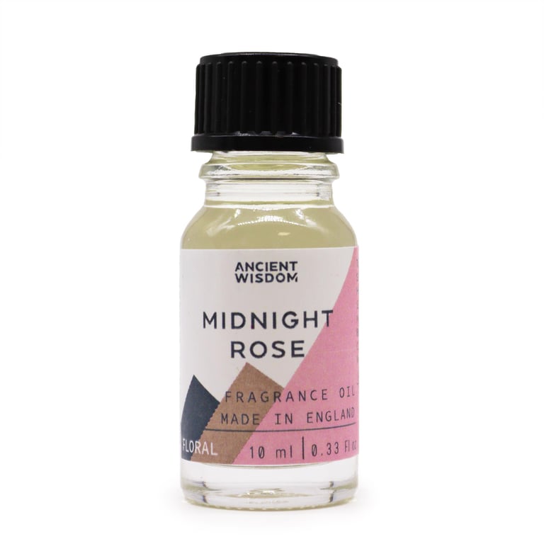 Midnight Rose 10ml Natural Fragrance Oil - Organic Rose Essential Oil Scent Diffuser Oil