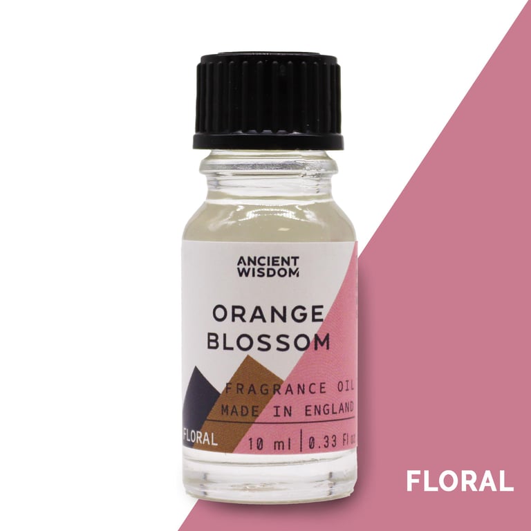 Orange Blossom Fragrance Oil - Essential Aromatherapy Scent for Home and Garden