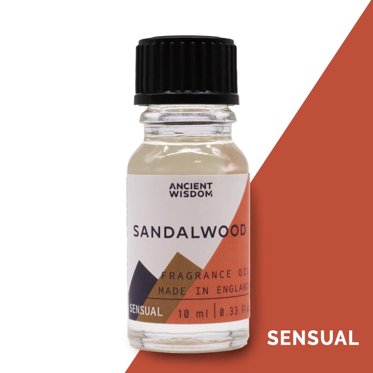 10ml Natural Sandalwood Fragrance Oil - Home Aromatherapy Essential Oil for Men s Cologne