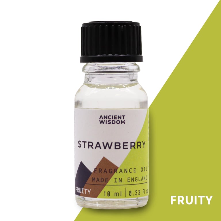 Natural Strawberry Scent - 10ml Home Fragrance Oil for Candles and More