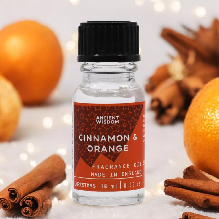 Christmas Cinnamon & Orange 10ml Essential Oil - Winter Warming Home Scent