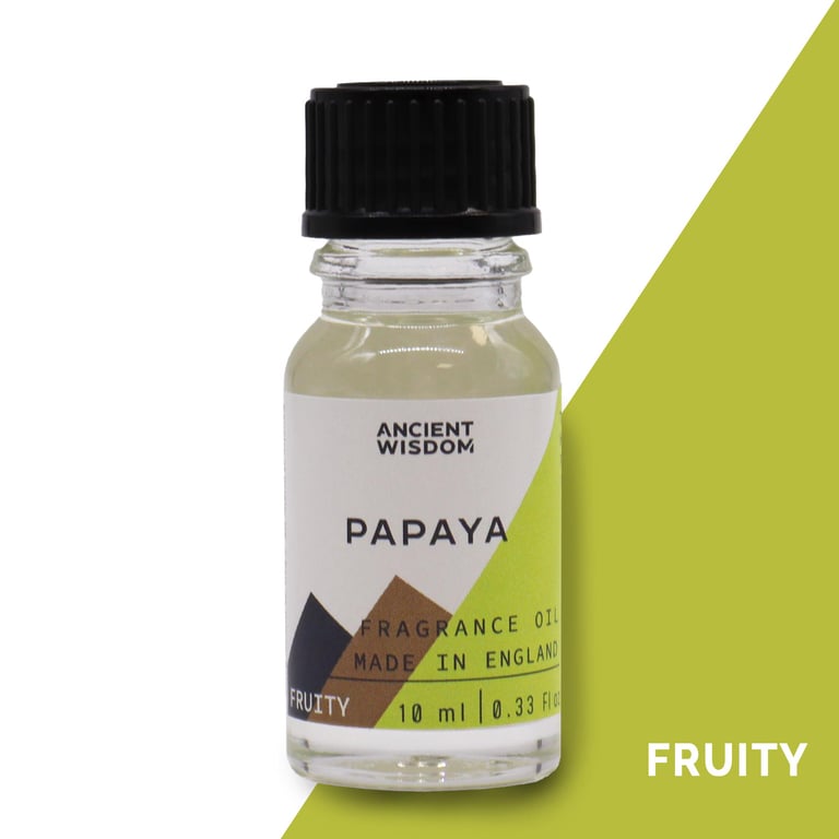 Papaya Fragrance Oil - Natural Aromatic Scent for Home and Body Perfume Use, 10ml Concentrate