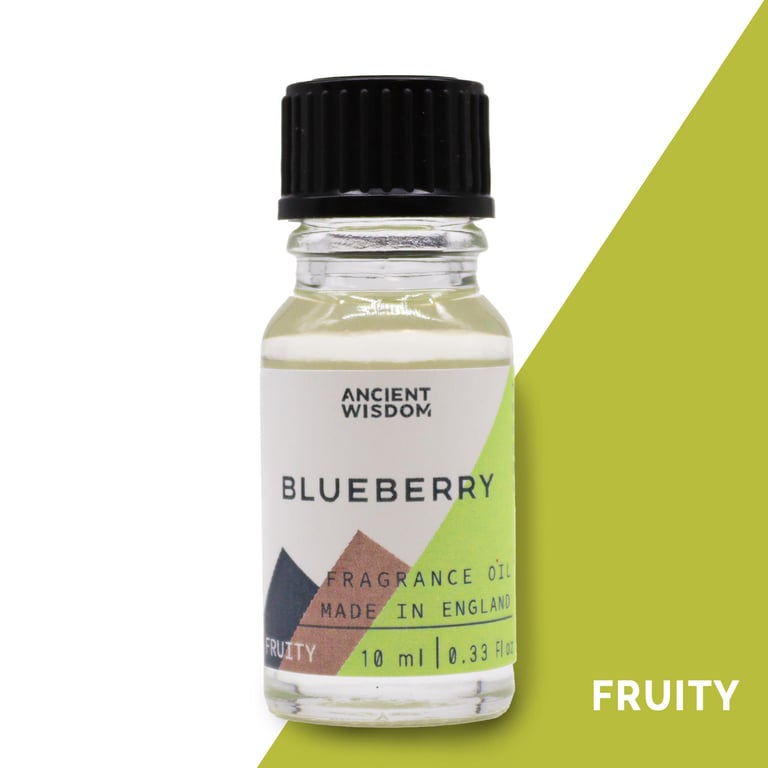 Blueberry Fragrance Oil 10ml - Natural Home and Kitchen Scented Oil - Edible Grade
