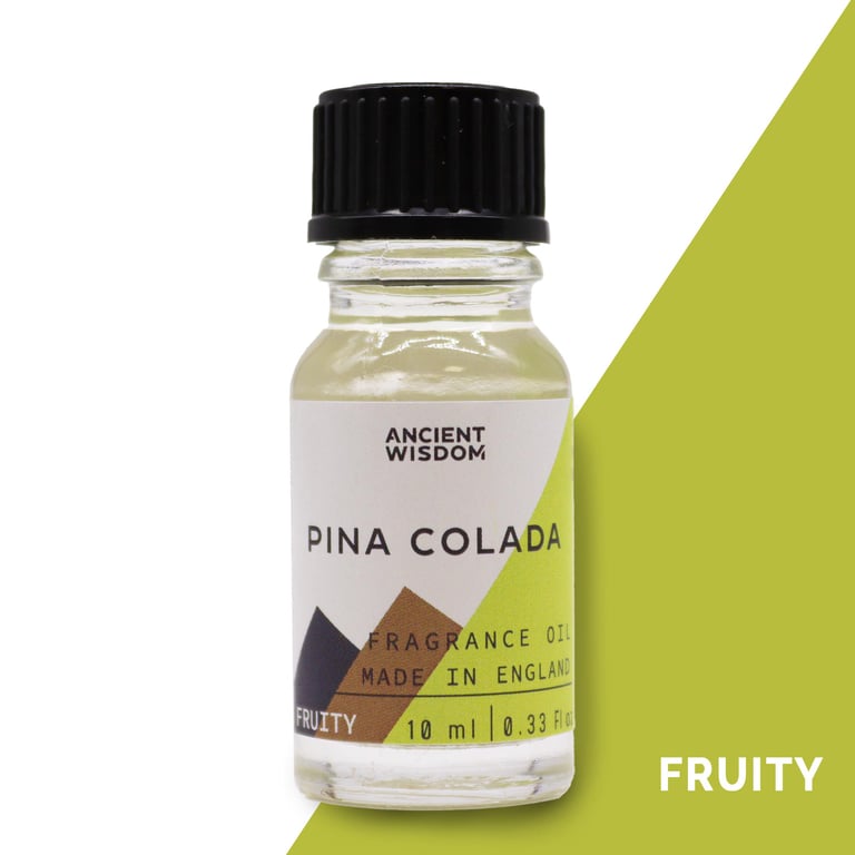 Pinacolada Fragrance Oil 10ml - Tropical Pineapple Coconut Scent for Home Candles and Diffusers
