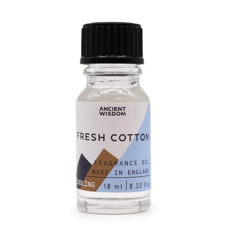 Fresh Cotton Fragrance Oil 10ml - Home & Garden Essential Scented Oil