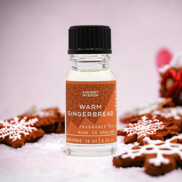 Warm Gingerbread Fragrance Oil - 10ml Christmas Holiday Scent for Home and Garden