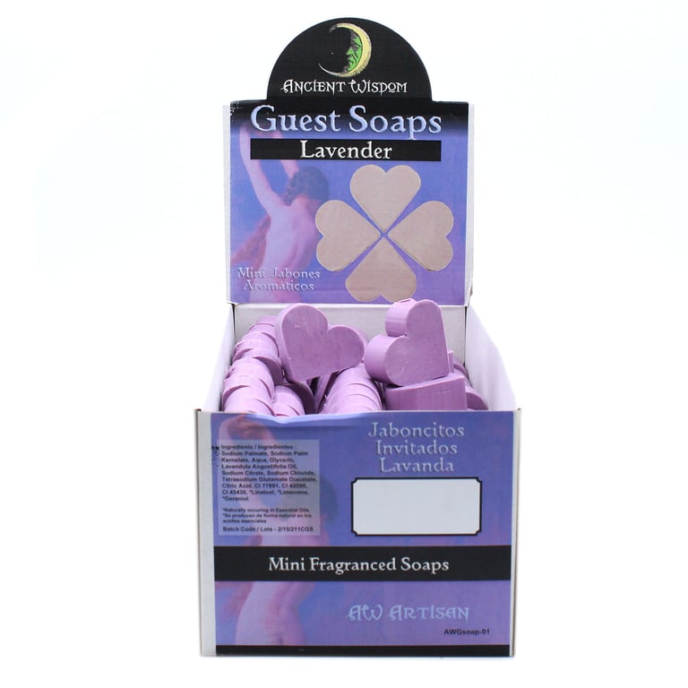 Lavender Heart Guest Soap - Natural Home Fragrance and Bathroom Essential