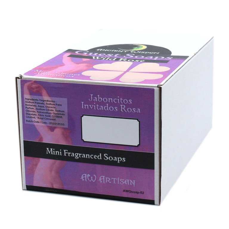 Wild Rose Heart Guest Soap - Gentle Fragrance for Home Beauty and Guest Bathroom Essentials