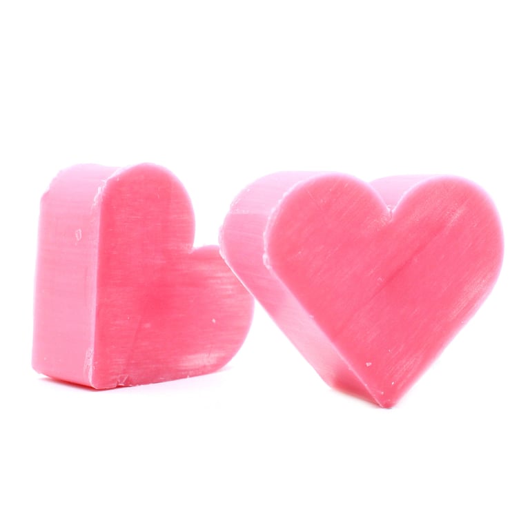Wild Rose Heart Guest Soap - Gentle Fragrance for Home Beauty and Guest Bathroom Essentials