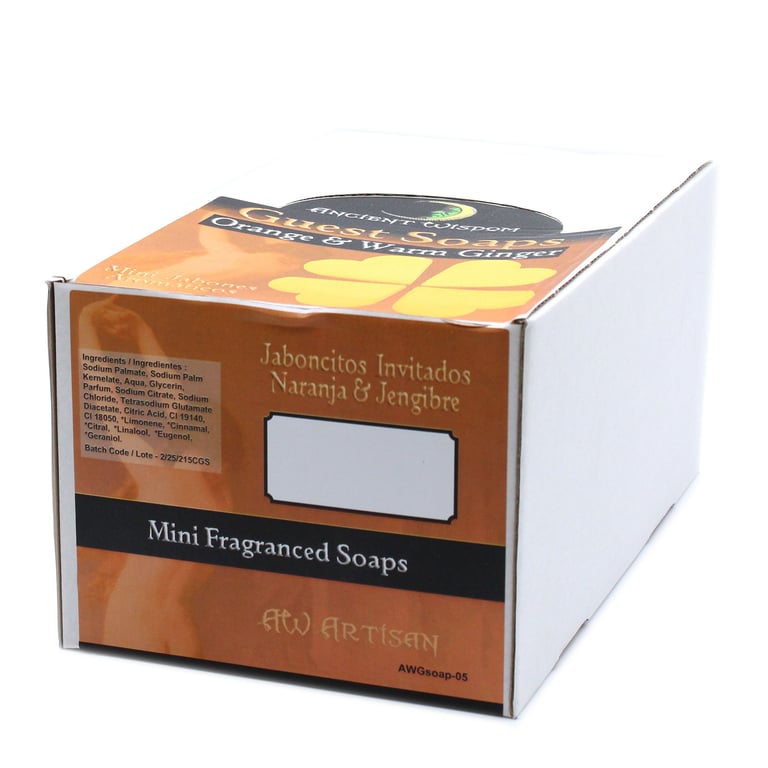Natural Heart Guest Soap - Orange & Warm Ginger Home Fragrance Soap