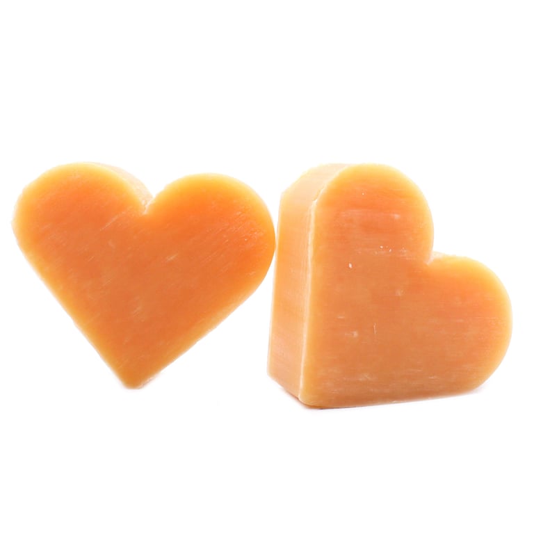 Natural Heart Guest Soap - Orange & Warm Ginger Home Fragrance Soap